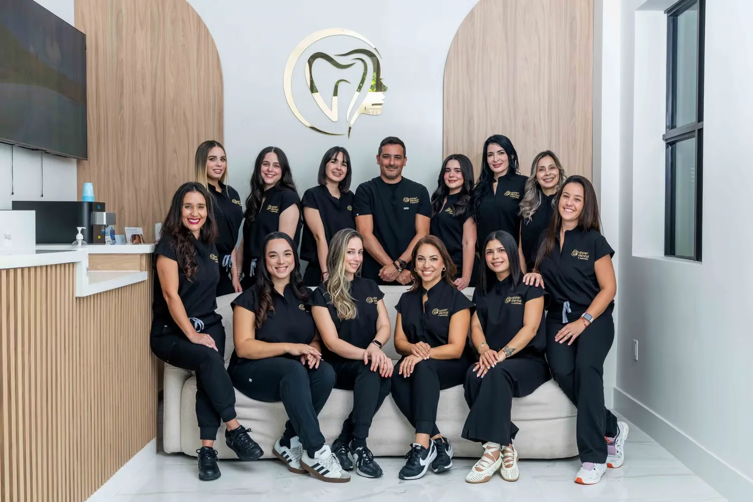 Upper Dental full team in Hollywood office